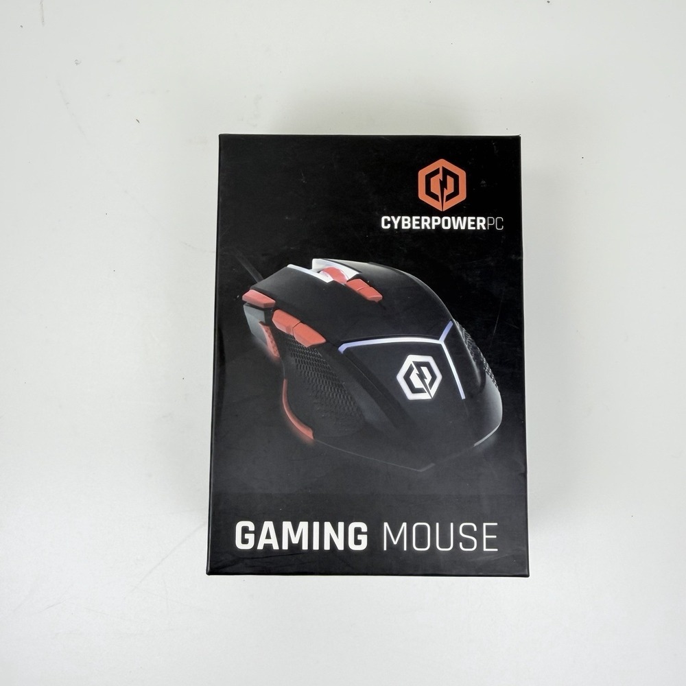 NEW CyberPowerPC Gaming Mouse 4000 DPI Optical Sensor 5g Weights LED